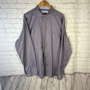 Johnston & Murphy XC 4 Extreme Comfort XXL‎ Houndstooth Long Sleeve Button Down